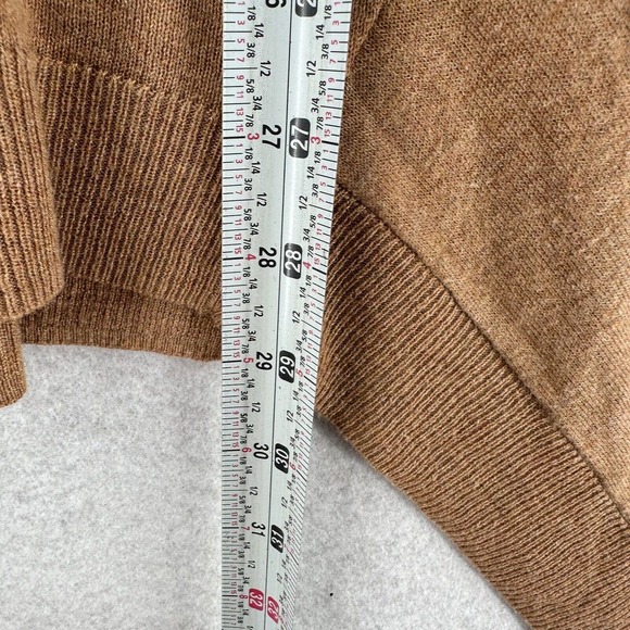 Chicos Tunic Sweater MEDIUM BeigeTurtleneck Handkerchief Hem Cashmere Blend - Picture 13 of 14